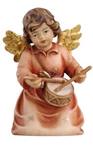 Bell angel with drum - color - 4,5 cm