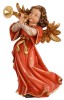 Angel Giotto with trumpet - color - 22 cm