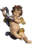 Engel Leonardo mit Horn - bemalt - 25 cm