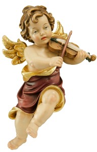 Angel Raffaelo with violin - color - 15 cm