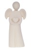 Angel Amore with heart - natural - 9 cm