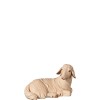 N-Sheep lying down - stained 2 shades - 13,5 cm
