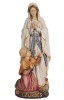 Madonna Lourdes mit Bernadette - bemalt - 15 cm