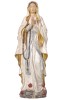 Madonna Lourdes - colorato antico con oro - 30 cm