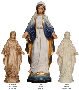 Madonna delle Grazie - colorato - 15 cm