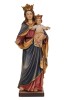 Madonna con bambino e corona - colorato - 120 cm