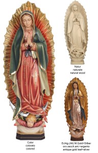 Madonna Guadalupe - bemalt - 40 cm