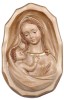 Wall madonna with child - stained 3 shades - 9 cm