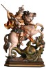S. Giorgio su cavallo - colorato - 40 cm