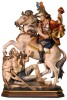 S. Martino su cavallo - colorato - 40 cm