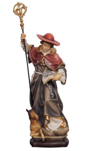 S. Leonardo con cavallo - colorato - 30 cm