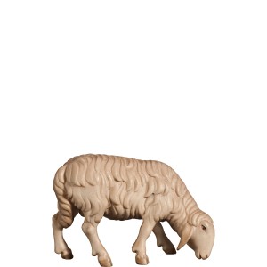 H-Schaf grasend rechts - mehrtönig gebeizt - 8 cm