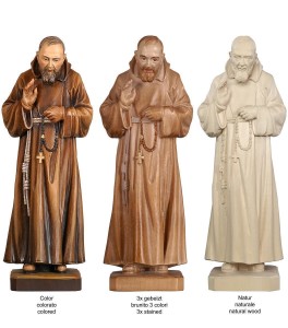 Padre Pio - colorato - 25 cm