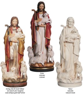 Jesus the good shepherd - color - 30 cm