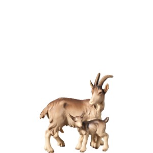H-Goat with kid - color - 12,5 cm