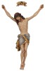 Cristo Siena - colorato antico con oro - 50 cm
