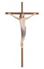 Cristo Ambiente-croce diritta liscia - colorato - 60/124 cm