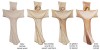 Kreuz Auferstehung - natur - 12 cm