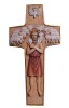 Kreuz Papst Franziskus - natur - 16 cm