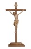 Christus Siena auf Stehkreuz gerade - mehrtönig gebeizt - 20/47  cm