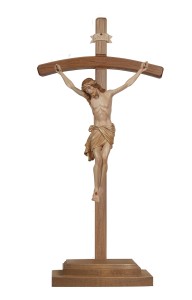 Corpus Siena-cross standing bent - stained 3 shades -...