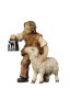 HE Boy with sheep and lantern - color - 16 cm