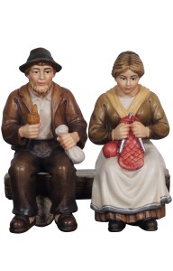 HE Grandparents on bench - color - 8 cm