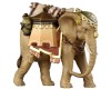 HE Elefant mit Gepäck - bemalt - 16 cm