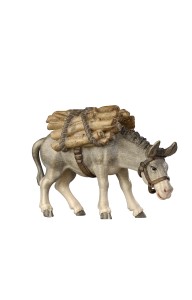 HE Donkey with wood - color - 12 cm