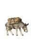 HE Esel mit Holz - bemalt - 16 cm