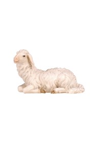 HE Schaf liegend linksschauend - bemalt - 8 cm