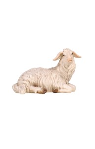 HE Schaf liegend rechtsschauend - bemalt - 12 cm