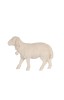 HE Sheep going with bell - natural - 12 cm