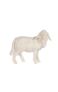 HE Sheep standing with bell - natural - 12 cm