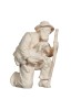 RA Pastore inginocchiato con agnello in braccio - naturale - 15 cm