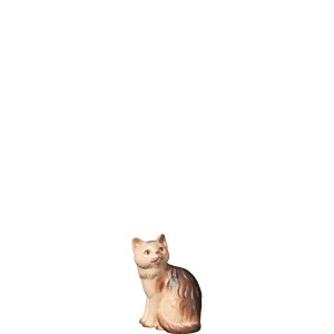 H-Katze sitzend - bemalt - 2 für 8 cm