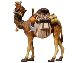 RA Kamel mit Gepäck - bemalt - 9 cm