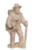 MA Shepherd with a lamb in his arms+basket - natural - 16 cm