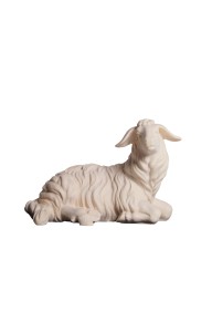 MA Sheep lying looking right - natural - 8 cm