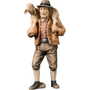 H-Farmer w/ a sheep on his shoulders - color - 8 cm