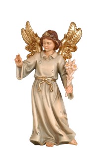 KO Verkünd.Engel mit Lilie - bemalt - 12 cm