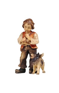 KO Bambino con cane - colorato - 8 cm
