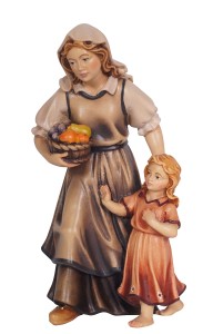 KO Shepherdess with girl - color - 9,5 cm