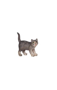 KO Katze stehend - bemalt - 9,5 cm