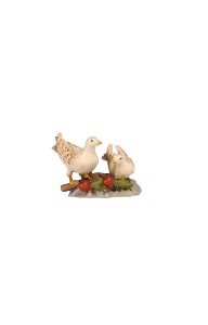 KO Pair of doves - color - 12 cm