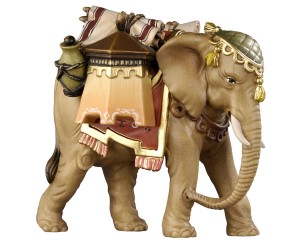 KO Elefant mit Gepäck - bemalt - 16 cm