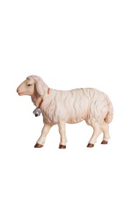 KO Schaf gehend Glocke - bemalt - 9,5 cm