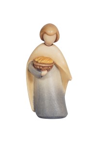 LE Bambino con cesto di pane - colorato - 13 cm