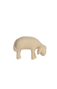 LE Sheep grazing looking right - natural - 17 cm