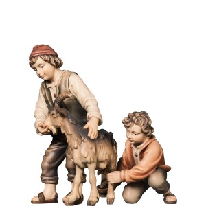 H-Young boys milking a goat 2pcs. - color - 12,5 cm